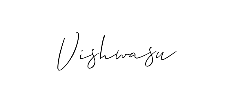 Similarly Allison_Script is the best handwritten signature design. Signature creator online .You can use it as an online autograph creator for name Vishwasu. Vishwasu signature style 2 images and pictures png