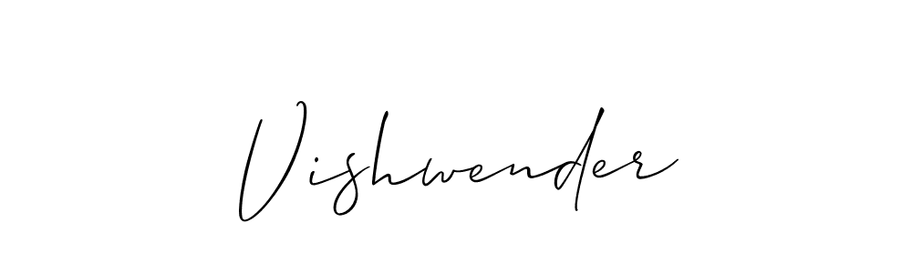 Also we have Vishwender name is the best signature style. Create professional handwritten signature collection using Allison_Script autograph style. Vishwender signature style 2 images and pictures png