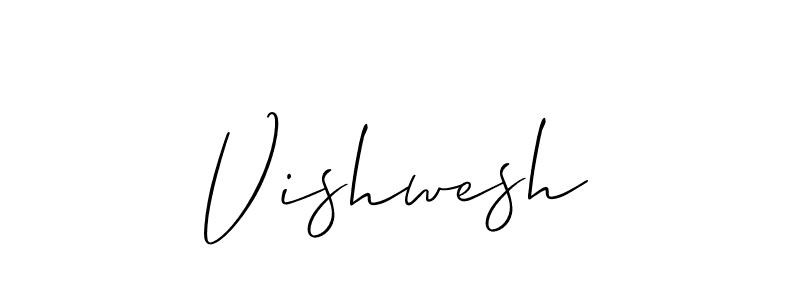 Create a beautiful signature design for name Vishwesh. With this signature (Allison_Script) fonts, you can make a handwritten signature for free. Vishwesh signature style 2 images and pictures png