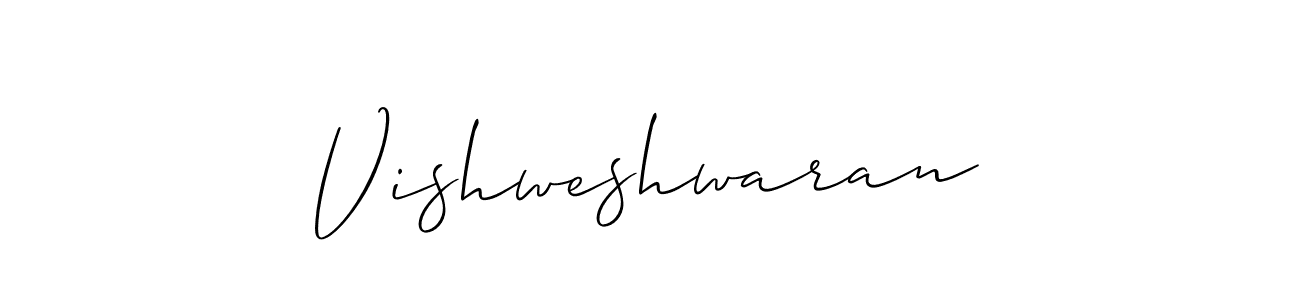 It looks lik you need a new signature style for name Vishweshwaran. Design unique handwritten (Allison_Script) signature with our free signature maker in just a few clicks. Vishweshwaran signature style 2 images and pictures png