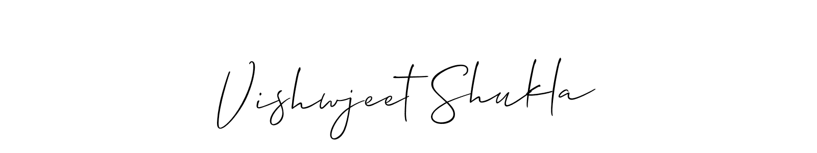 Make a short Vishwjeet Shukla signature style. Manage your documents anywhere anytime using Allison_Script. Create and add eSignatures, submit forms, share and send files easily. Vishwjeet Shukla signature style 2 images and pictures png