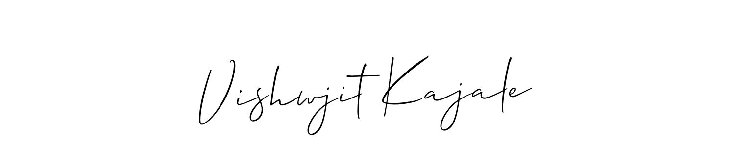 Make a beautiful signature design for name Vishwjit Kajale. Use this online signature maker to create a handwritten signature for free. Vishwjit Kajale signature style 2 images and pictures png