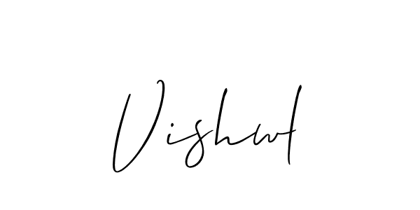 It looks lik you need a new signature style for name Vishwl. Design unique handwritten (Allison_Script) signature with our free signature maker in just a few clicks. Vishwl signature style 2 images and pictures png