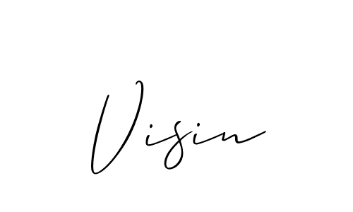 How to make Visin name signature. Use Allison_Script style for creating short signs online. This is the latest handwritten sign. Visin signature style 2 images and pictures png