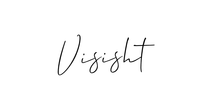 Make a beautiful signature design for name Visisht. Use this online signature maker to create a handwritten signature for free. Visisht signature style 2 images and pictures png