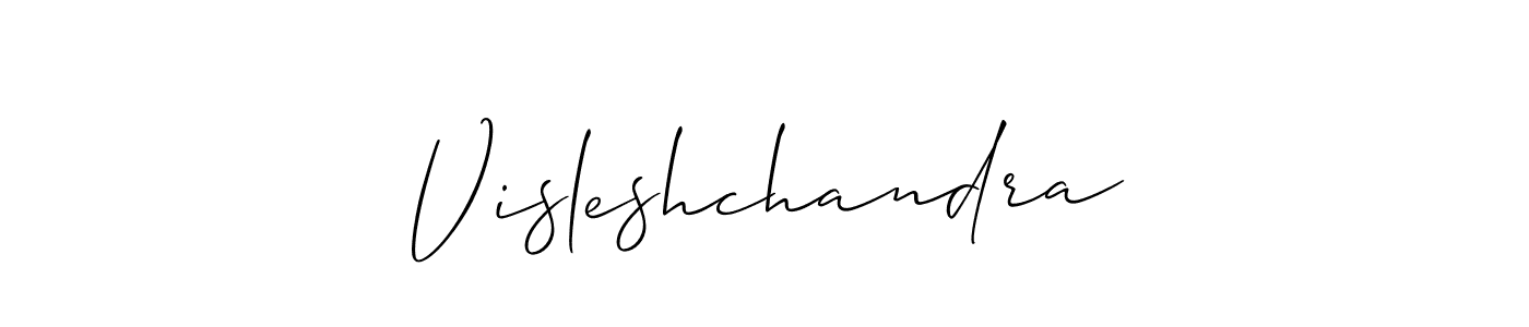 You can use this online signature creator to create a handwritten signature for the name Visleshchandra. This is the best online autograph maker. Visleshchandra signature style 2 images and pictures png