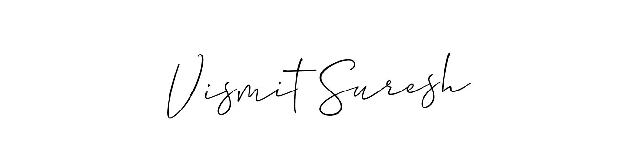 Once you've used our free online signature maker to create your best signature Allison_Script style, it's time to enjoy all of the benefits that Vismit Suresh name signing documents. Vismit Suresh signature style 2 images and pictures png
