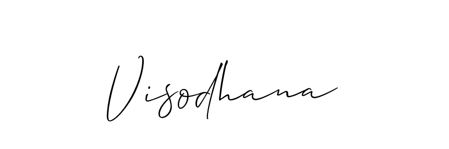 Make a beautiful signature design for name Visodhana. Use this online signature maker to create a handwritten signature for free. Visodhana signature style 2 images and pictures png