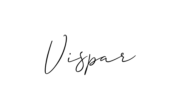 Allison_Script is a professional signature style that is perfect for those who want to add a touch of class to their signature. It is also a great choice for those who want to make their signature more unique. Get Vispar name to fancy signature for free. Vispar signature style 2 images and pictures png