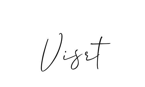 How to make Visrt name signature. Use Allison_Script style for creating short signs online. This is the latest handwritten sign. Visrt signature style 2 images and pictures png
