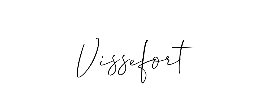 You should practise on your own different ways (Allison_Script) to write your name (Vissefort) in signature. don't let someone else do it for you. Vissefort signature style 2 images and pictures png