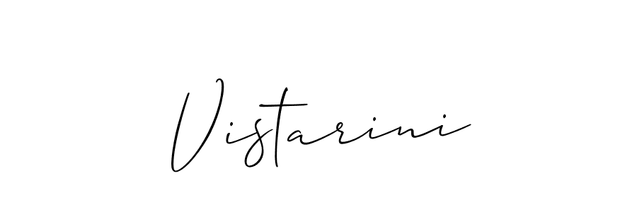 Also we have Vistarini name is the best signature style. Create professional handwritten signature collection using Allison_Script autograph style. Vistarini signature style 2 images and pictures png