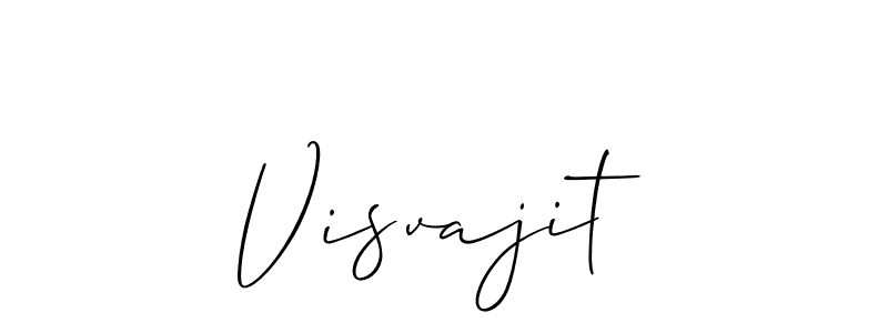 Allison_Script is a professional signature style that is perfect for those who want to add a touch of class to their signature. It is also a great choice for those who want to make their signature more unique. Get Visvajit name to fancy signature for free. Visvajit signature style 2 images and pictures png