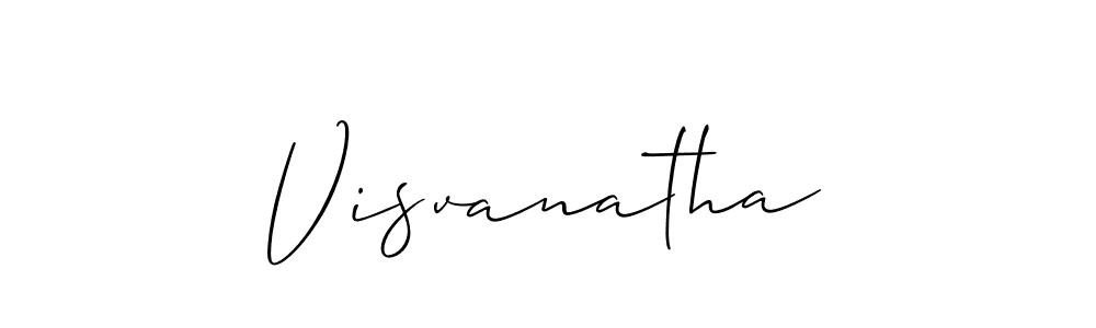 Make a beautiful signature design for name Visvanatha. With this signature (Allison_Script) style, you can create a handwritten signature for free. Visvanatha signature style 2 images and pictures png