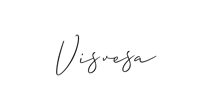 How to Draw Visvesa signature style? Allison_Script is a latest design signature styles for name Visvesa. Visvesa signature style 2 images and pictures png