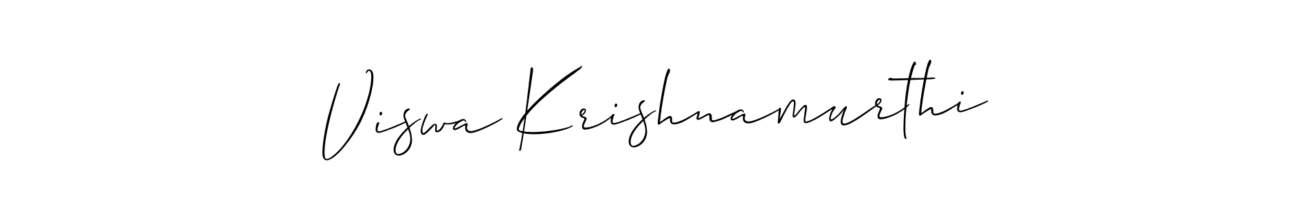How to Draw Viswa Krishnamurthi signature style? Allison_Script is a latest design signature styles for name Viswa Krishnamurthi. Viswa Krishnamurthi signature style 2 images and pictures png