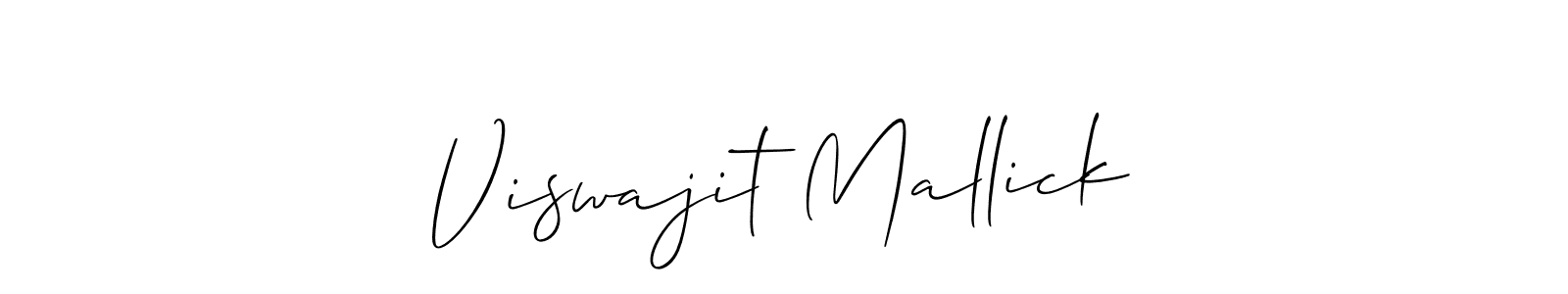 Design your own signature with our free online signature maker. With this signature software, you can create a handwritten (Allison_Script) signature for name Viswajit Mallick. Viswajit Mallick signature style 2 images and pictures png