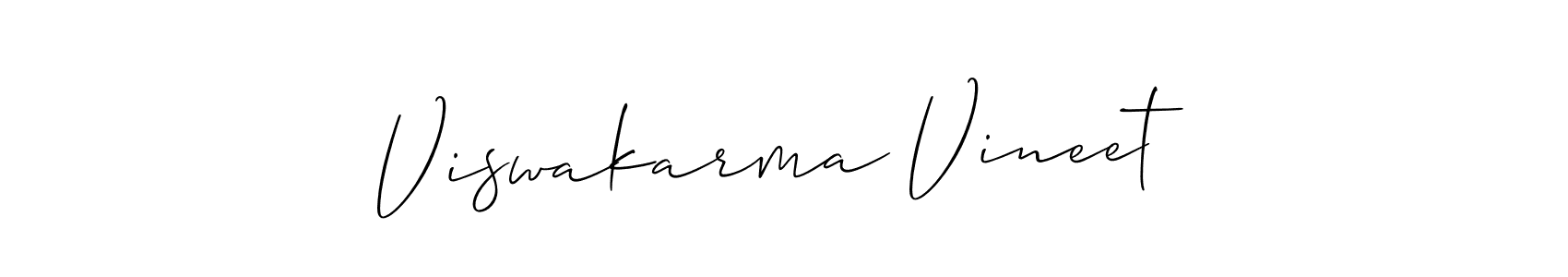Make a beautiful signature design for name Viswakarma Vineet. Use this online signature maker to create a handwritten signature for free. Viswakarma Vineet signature style 2 images and pictures png