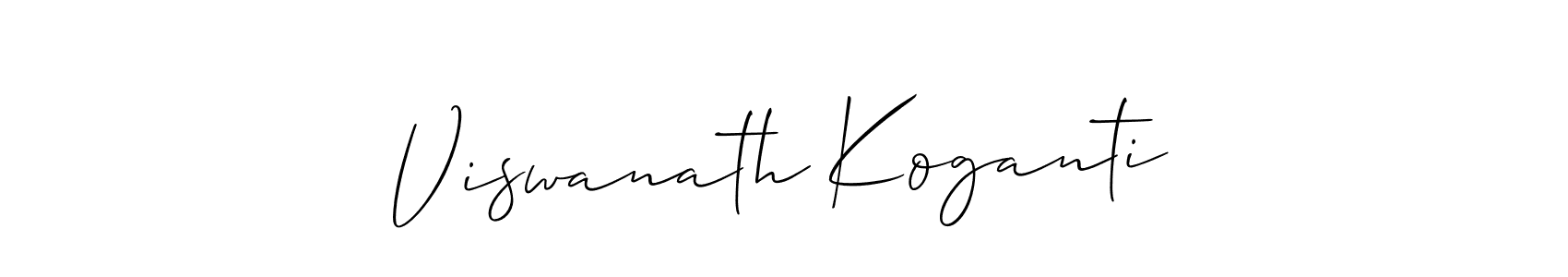 This is the best signature style for the Viswanath Koganti name. Also you like these signature font (Allison_Script). Mix name signature. Viswanath Koganti signature style 2 images and pictures png
