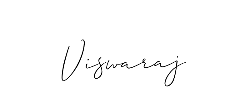 How to make Viswaraj signature? Allison_Script is a professional autograph style. Create handwritten signature for Viswaraj name. Viswaraj signature style 2 images and pictures png