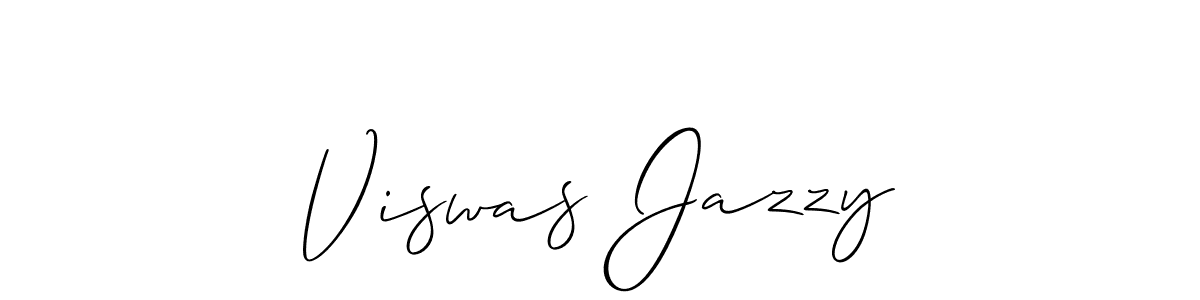 if you are searching for the best signature style for your name Viswas Jazzy. so please give up your signature search. here we have designed multiple signature styles  using Allison_Script. Viswas Jazzy signature style 2 images and pictures png