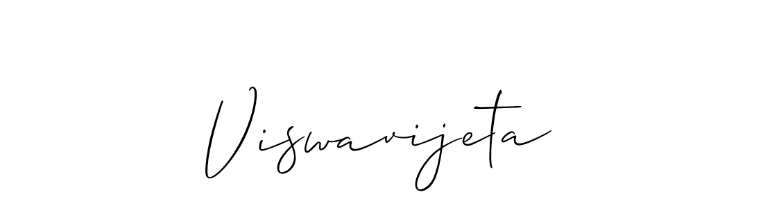You should practise on your own different ways (Allison_Script) to write your name (Viswavijeta) in signature. don't let someone else do it for you. Viswavijeta signature style 2 images and pictures png