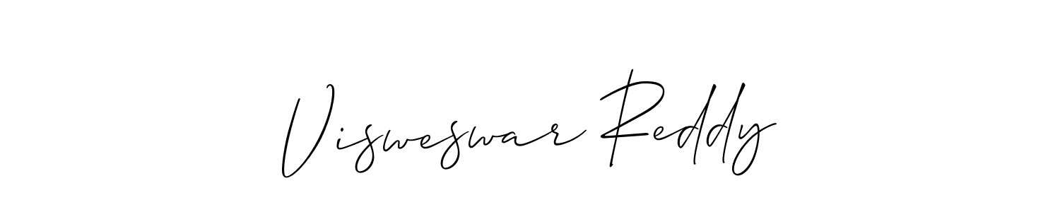 Design your own signature with our free online signature maker. With this signature software, you can create a handwritten (Allison_Script) signature for name Visweswar Reddy. Visweswar Reddy signature style 2 images and pictures png