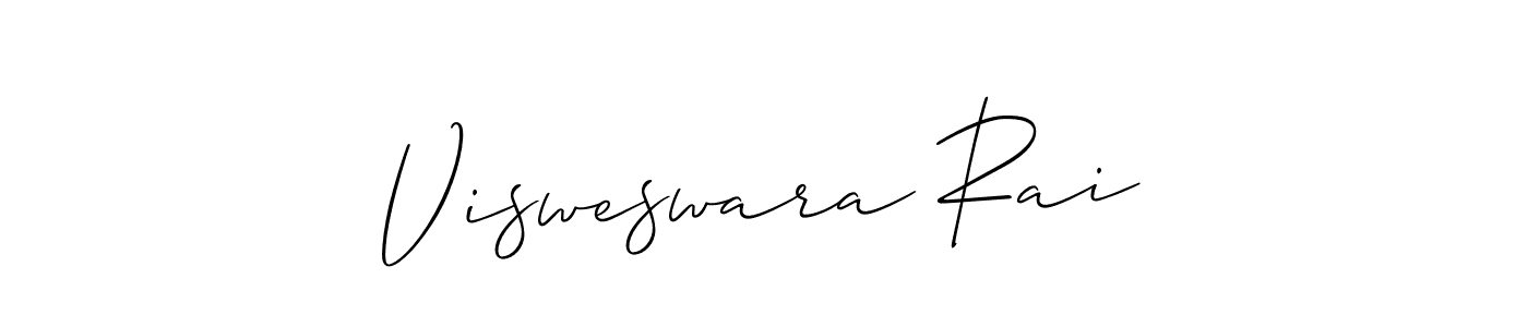 Visweswara Rai stylish signature style. Best Handwritten Sign (Allison_Script) for my name. Handwritten Signature Collection Ideas for my name Visweswara Rai. Visweswara Rai signature style 2 images and pictures png