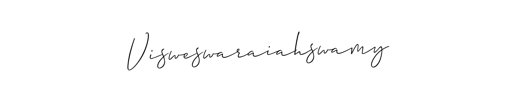 Use a signature maker to create a handwritten signature online. With this signature software, you can design (Allison_Script) your own signature for name Visweswaraiahswamy. Visweswaraiahswamy signature style 2 images and pictures png
