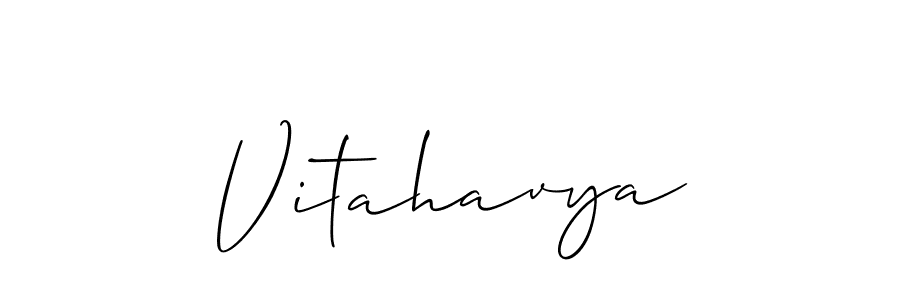 Also we have Vitahavya name is the best signature style. Create professional handwritten signature collection using Allison_Script autograph style. Vitahavya signature style 2 images and pictures png