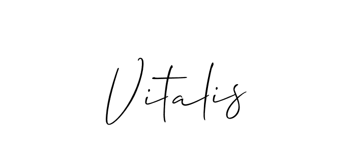 Here are the top 10 professional signature styles for the name Vitalis. These are the best autograph styles you can use for your name. Vitalis signature style 2 images and pictures png