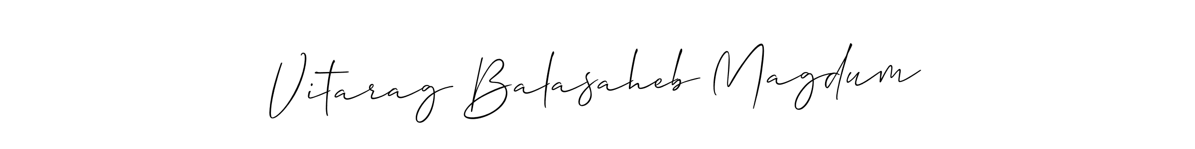 You can use this online signature creator to create a handwritten signature for the name Vitarag Balasaheb Magdum. This is the best online autograph maker. Vitarag Balasaheb Magdum signature style 2 images and pictures png