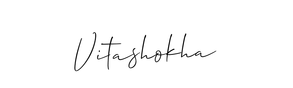 Make a short Vitashokha signature style. Manage your documents anywhere anytime using Allison_Script. Create and add eSignatures, submit forms, share and send files easily. Vitashokha signature style 2 images and pictures png