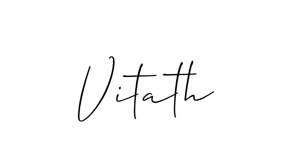 Make a short Vitath signature style. Manage your documents anywhere anytime using Allison_Script. Create and add eSignatures, submit forms, share and send files easily. Vitath signature style 2 images and pictures png