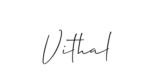 if you are searching for the best signature style for your name Vithal. so please give up your signature search. here we have designed multiple signature styles  using Allison_Script. Vithal signature style 2 images and pictures png