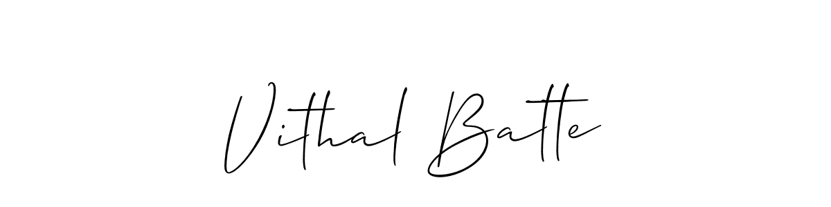 Also we have Vithal Batte name is the best signature style. Create professional handwritten signature collection using Allison_Script autograph style. Vithal Batte signature style 2 images and pictures png