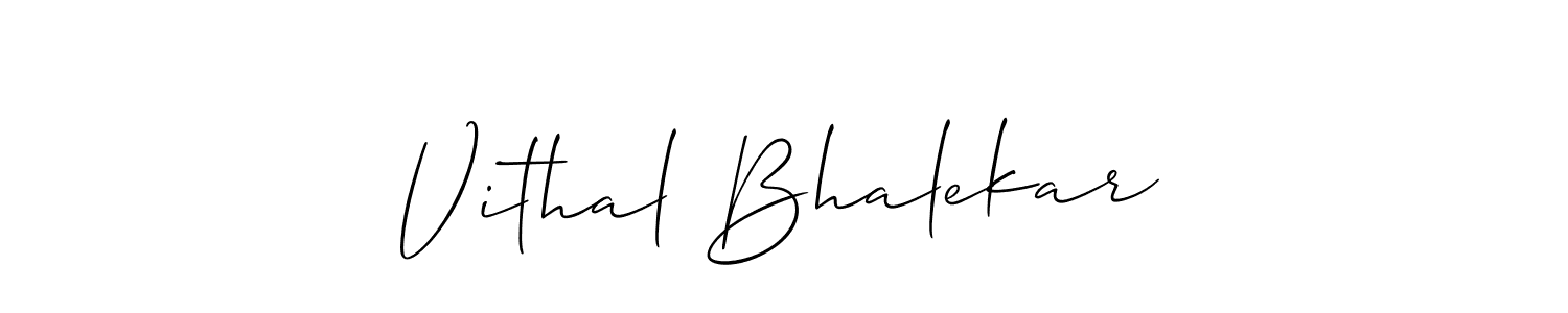 Allison_Script is a professional signature style that is perfect for those who want to add a touch of class to their signature. It is also a great choice for those who want to make their signature more unique. Get Vithal Bhalekar name to fancy signature for free. Vithal Bhalekar signature style 2 images and pictures png