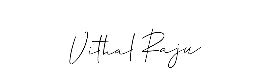 Create a beautiful signature design for name Vithal Raju. With this signature (Allison_Script) fonts, you can make a handwritten signature for free. Vithal Raju signature style 2 images and pictures png