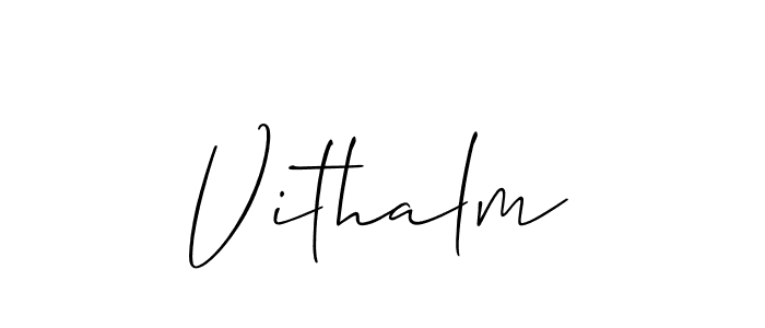 Also You can easily find your signature by using the search form. We will create Vithalm name handwritten signature images for you free of cost using Allison_Script sign style. Vithalm signature style 2 images and pictures png