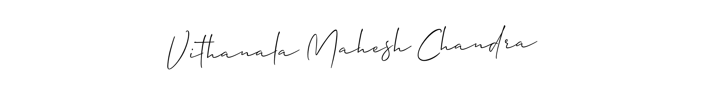 Make a beautiful signature design for name Vithanala Mahesh Chandra. Use this online signature maker to create a handwritten signature for free. Vithanala Mahesh Chandra signature style 2 images and pictures png
