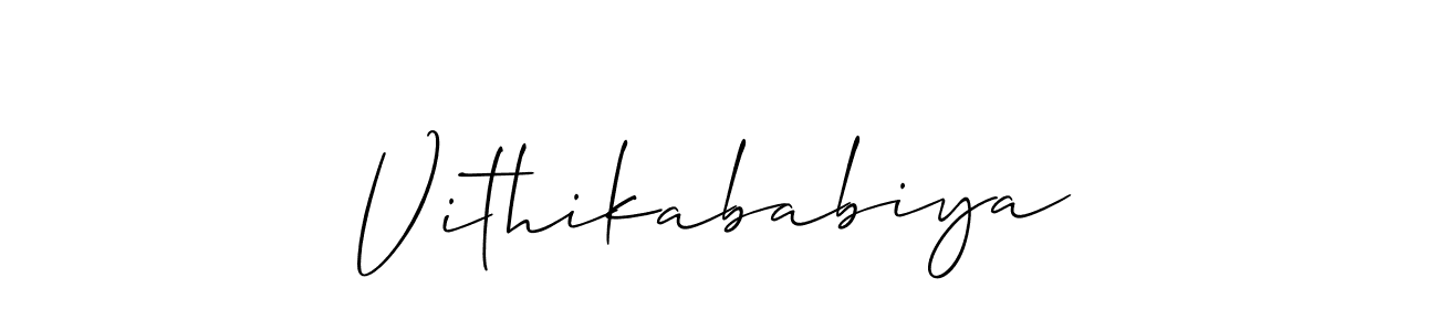 Make a short Vithikababiya signature style. Manage your documents anywhere anytime using Allison_Script. Create and add eSignatures, submit forms, share and send files easily. Vithikababiya signature style 2 images and pictures png
