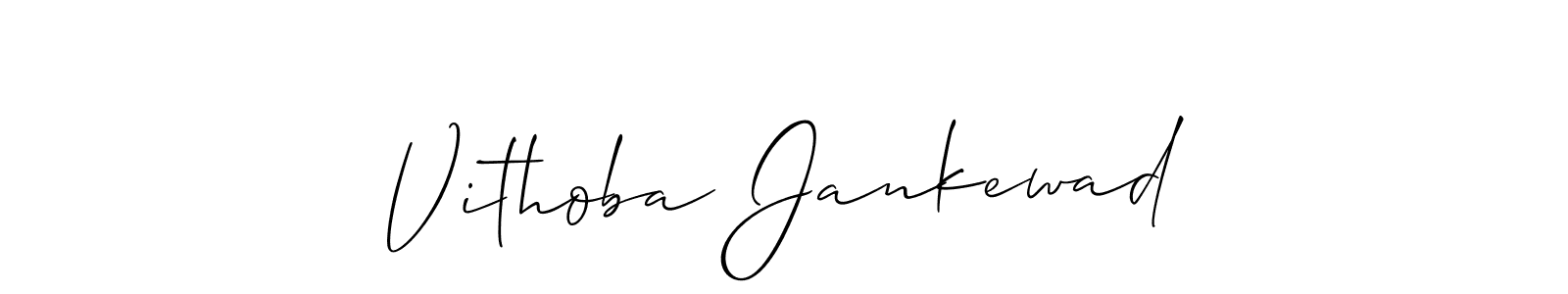 You can use this online signature creator to create a handwritten signature for the name Vithoba Jankewad. This is the best online autograph maker. Vithoba Jankewad signature style 2 images and pictures png