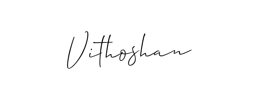 Once you've used our free online signature maker to create your best signature Allison_Script style, it's time to enjoy all of the benefits that Vithoshan name signing documents. Vithoshan signature style 2 images and pictures png