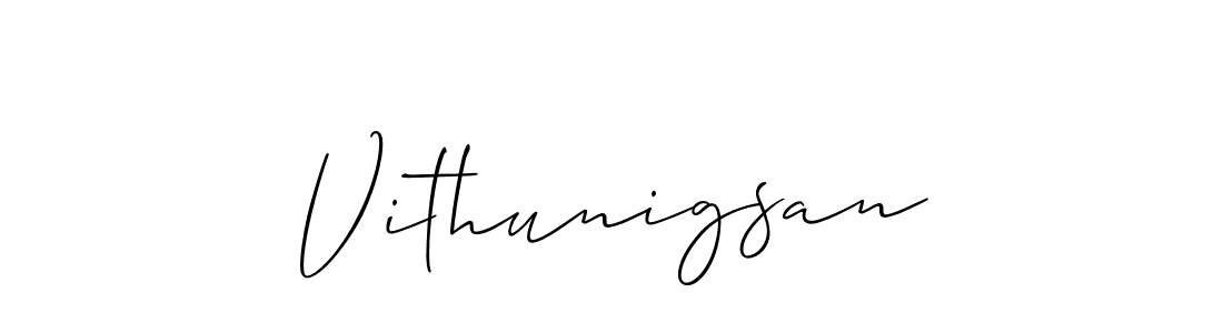 Best and Professional Signature Style for Vithunigsan. Allison_Script Best Signature Style Collection. Vithunigsan signature style 2 images and pictures png