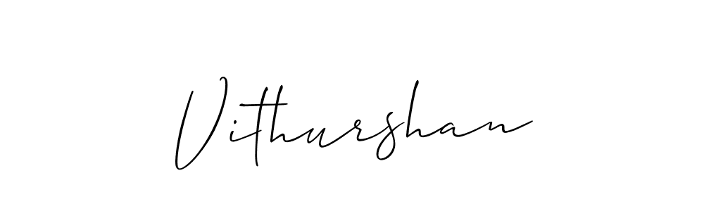 How to make Vithurshan name signature. Use Allison_Script style for creating short signs online. This is the latest handwritten sign. Vithurshan signature style 2 images and pictures png