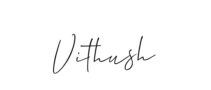 Best and Professional Signature Style for Vithush. Allison_Script Best Signature Style Collection. Vithush signature style 2 images and pictures png