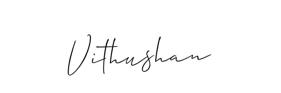 The best way (Allison_Script) to make a short signature is to pick only two or three words in your name. The name Vithushan include a total of six letters. For converting this name. Vithushan signature style 2 images and pictures png