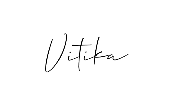 Once you've used our free online signature maker to create your best signature Allison_Script style, it's time to enjoy all of the benefits that Vitika name signing documents. Vitika signature style 2 images and pictures png