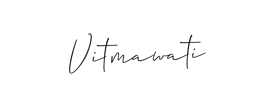 How to make Vitmawati signature? Allison_Script is a professional autograph style. Create handwritten signature for Vitmawati name. Vitmawati signature style 2 images and pictures png