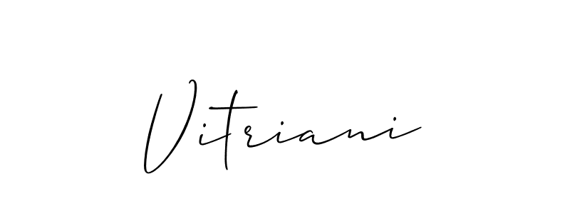 Similarly Allison_Script is the best handwritten signature design. Signature creator online .You can use it as an online autograph creator for name Vitriani. Vitriani signature style 2 images and pictures png